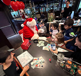 Santa at a kids party